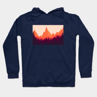 Warm Mountainous Sunset Hoodie